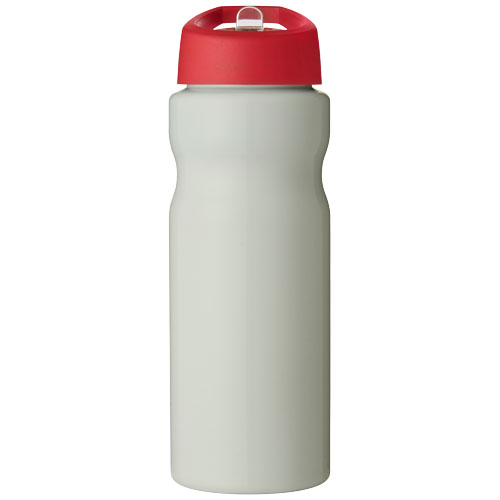 Bidon H2O Eco o pojemności 650 ml z wieczkiem z dzióbkiem Kość słoniowa-Czerwony 21009915 (2)