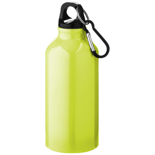 Gadżet reklamowy - Aluminiowa butelka na wodę Oregon z karabińczykiem o pojemności 400 ml