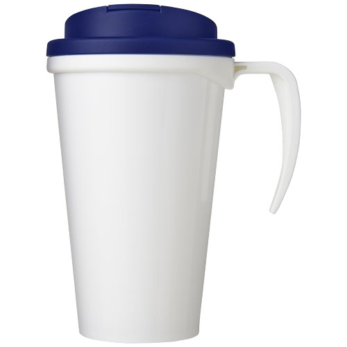 Kubek Brite-Americano® 350 ml z wieczkiem zapobiegającym rozchlapaniu Biały-Niebieski 21042007 (2)