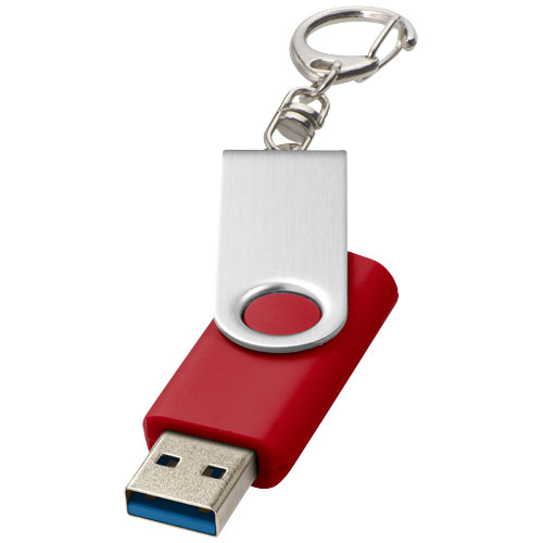 Rotate pendrive wyposażony w interfejs USB 3.0 z łańcuchem do kluczy Średni czerwony 1Z50791K 