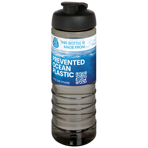 H2O Active® Eco Treble bidon z otwieraną pokrywką o pojemności 750 ml Węgiel drzewny-Czarny 21047900 (1)
