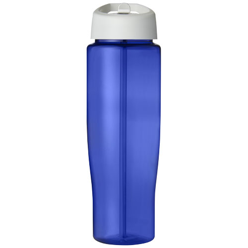 Bidon H2O Tempo® o pojemności 700 ml z wieczkiem z słomką Niebieski-Biały 21004411 (2)