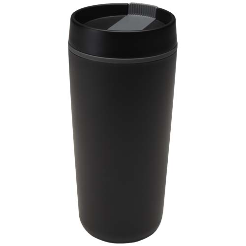 Sedona - kubek plastikowy o pojemności 480 ml, z podwójnymi ściankami Czarny 10095390 