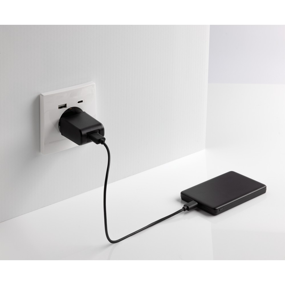 Power bank 5000 mAh, ładowarka bezprzewodowa 5W Orion Czarny P322.6001 (9)