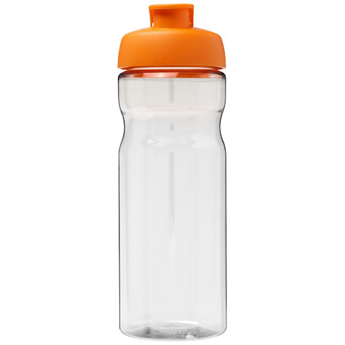 Bidon H2O Active® Base Tritan™ o pojemności 650 ml z klapką Przezroczysty klarowny-Pomarańczowy 21043610 (2)