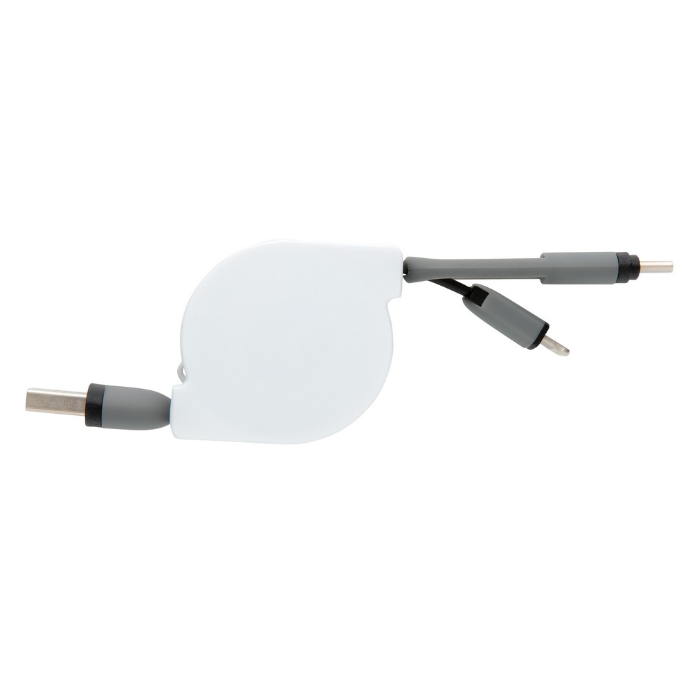 Zwijany kabel do ładowania i synchronizacji 3 w 1 Czarny P302.221 (1)