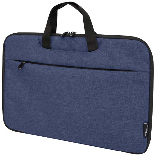 Libra etui na laptopa 2 w 1 o pojemności 3 l wykonane z materiałów z recyklingu z certyfikatem GRS Melanż granatowy 13008555 