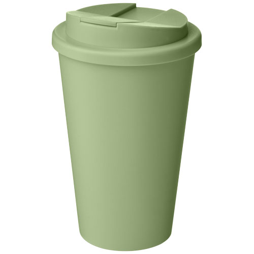 Izolowany kubek Americano® Renew o pojemności 350 ml z odporną na rozlanie pokrywką Szklany zielony 21042762 