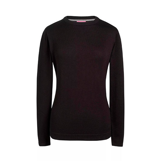 Sweter Damski Slim Bawełniany Akrylowy Black BR2384-803346 