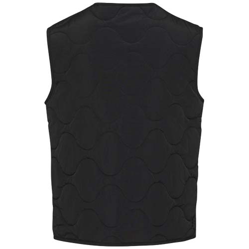 Quartz pikowany bezrękawnik typu unisex z recyklingu z certyfikatem GRS Czarny 39477900 (3)