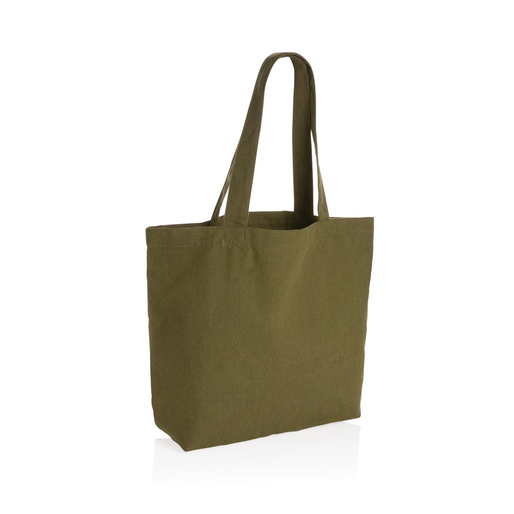Torba na zakupy AWARE™, bawełna z recyklingu Zielony P762.967 
