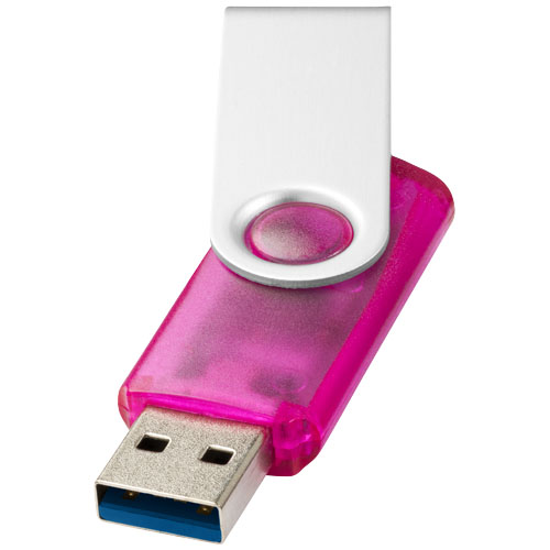 Rotate pendrive wyposażony w interfejs USB 3.0, półprzezroczysty Różowy 1Z51041N 