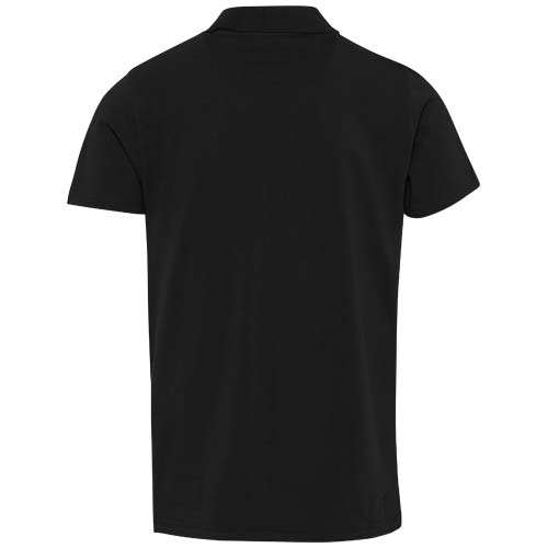 Graphite organiczna koszulka polo unisex o gramaturze 180 g/m², z krótkim rękawem i certyfikatem OCS Czarny 3955990A (3)