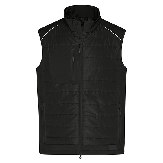 Kamizelka Męska Softshell Pikowana Black JN1822-524712 