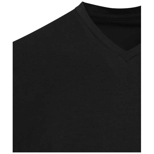 Balfour organiczna koszulka unisex z krótkim rękawem i dekoltem w serek, wykonana z materiału o gramaturze 200 g/m², z certyf Czarny 3966590A (4)