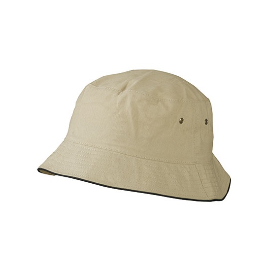 Kapelusz Rybacki Bawełniany - Black & Red Khaki MB012-555853 