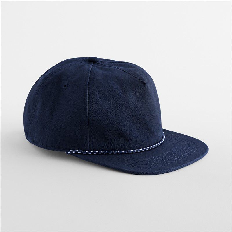 Czapka 5-panelowa z bawełny organicznej ze sznurkiem Oxford Navy CB864N-1398379 (1)