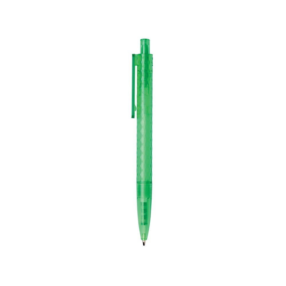 Geometryczny długopis z PC z recyklingu X3 Frosted Zielony P611.3307 (2)