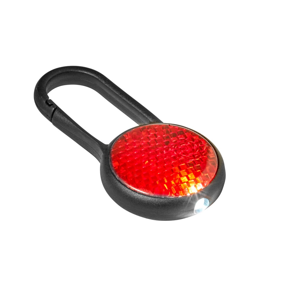 Światełko bezpieczeństwa z karabińczykiem Czerwony V7335-05 (1)