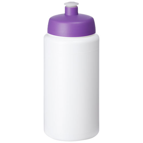 Bidon Baseline® Plus o pojemności 500 ml ze sportowym wieczkiem i uchwytem Biały-Fioletowy 21068709 