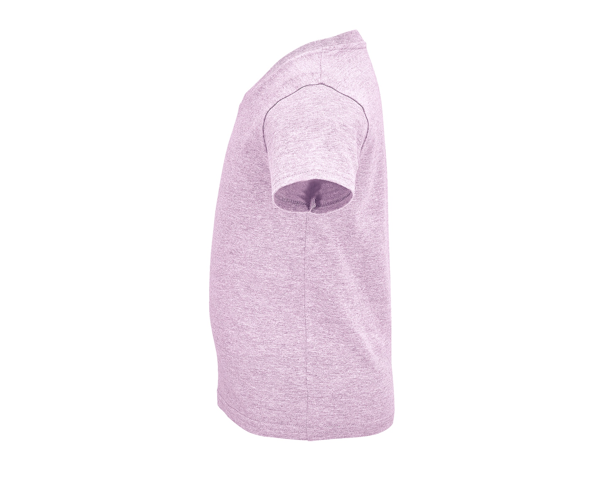 T-shirt Dziecięcy Krótki Rękaw Bawełna Organiczna Heather Pink L03580-544963 (2)