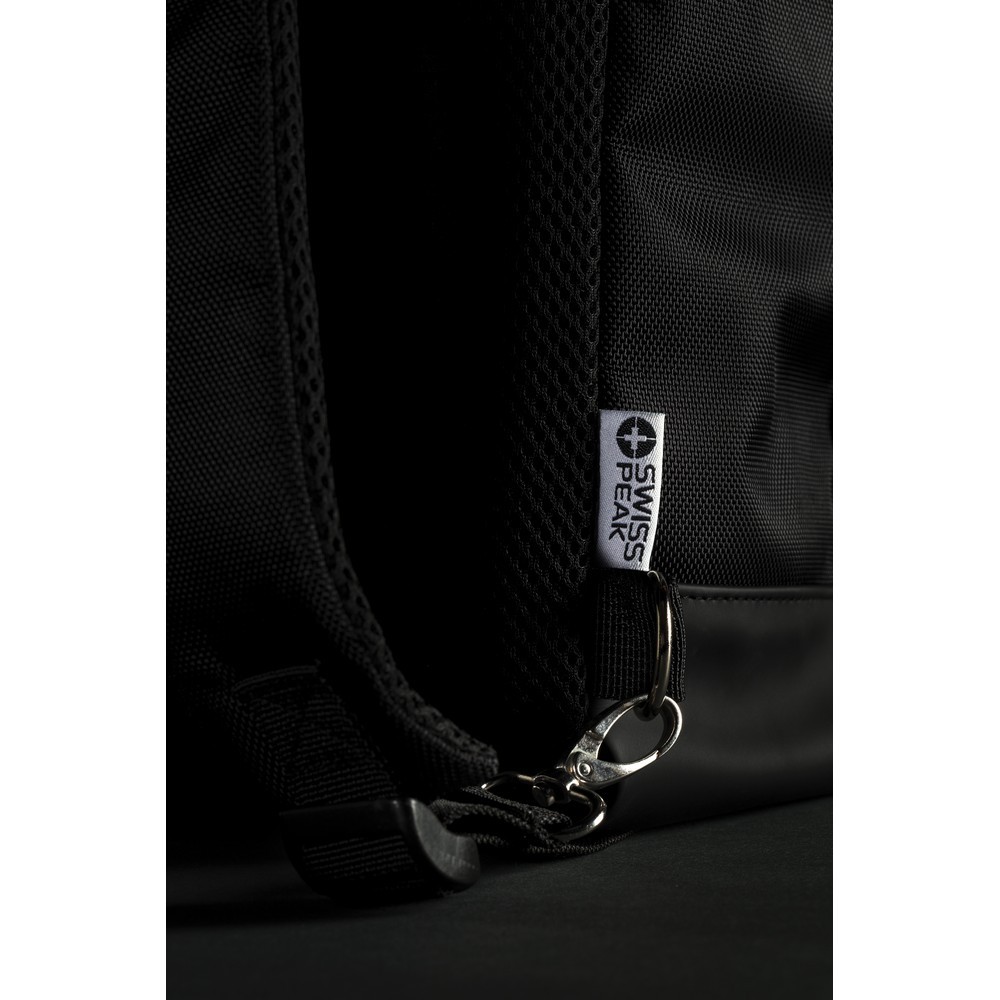 Plecak, torba na laptopa 15" Swiss Peak, ochrona RFID Czarny P762.451 (11)