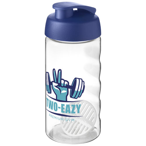 Shaker H2O Active Bop o pojemności 500ml Niebieski-Przezroczysty 21070452 (1)