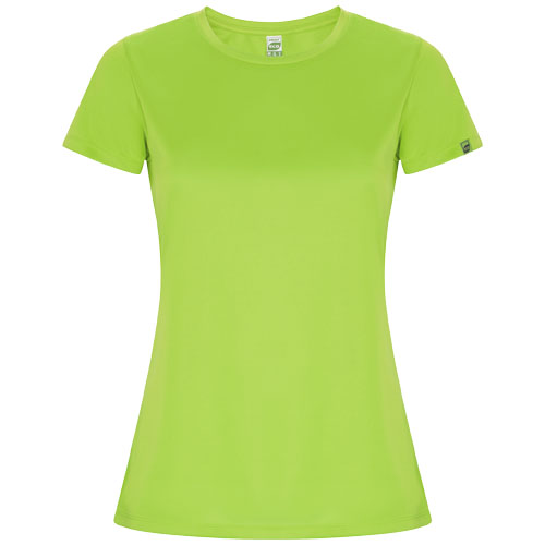 Imola sportowa koszulka damska z krótkim rękawem Fluor Green R04285B1 