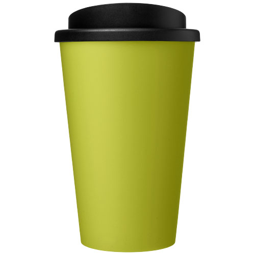 Kubek termiczny americano® o pojemności 350 ml z materiałów pochodzących z recyklingu Limonkowy-Czarny 21069163 (2)
