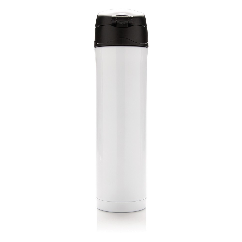 Kubek termiczny 450 ml, stal nierdzewna z recyklingu Biały P435.503 (4)