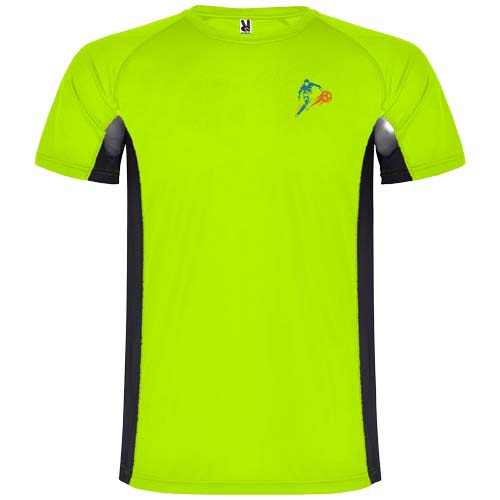 Shanghai sportowa koszulka dziecięca z krótkim rękawem Fluor Green K65959GO (1)