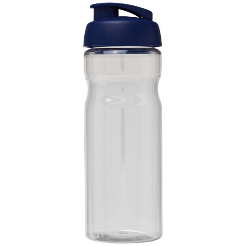 Bidon H2O Base® o pojemności 650 ml z wieczkiem zaciskowym Przezroczysty-Niebieski 21004502 (2)