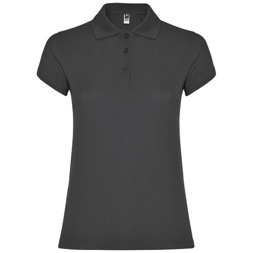 Star koszulka damska polo z krótkim rękawem Dark Lead R66344B5 