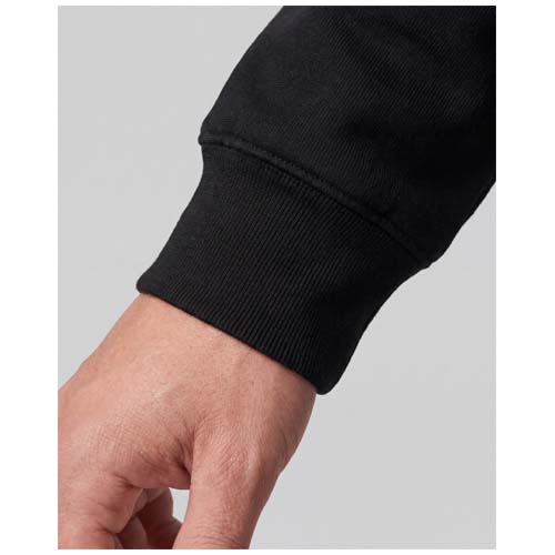 Boris 280 g/m2 bluza z kapturem unisex z bawełny organicznej z certyfikatem OCS w stylu oversize Czarny 3956390A (5)