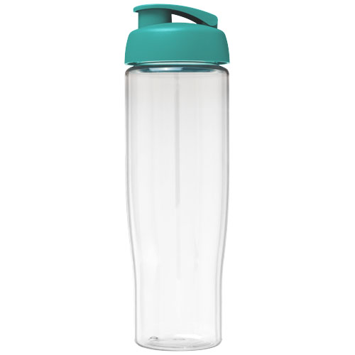 Bidon H2O Tempo® o pojemności 700 ml z wieczkiem zaciskowym Przezroczysty-Turkusowy niebieski 21004005 (2)