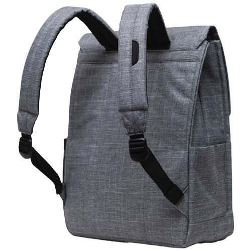 Herschel City plecak z materiałów z recyklingu o pojemności 16 l Melanż szary 12075380 (3)