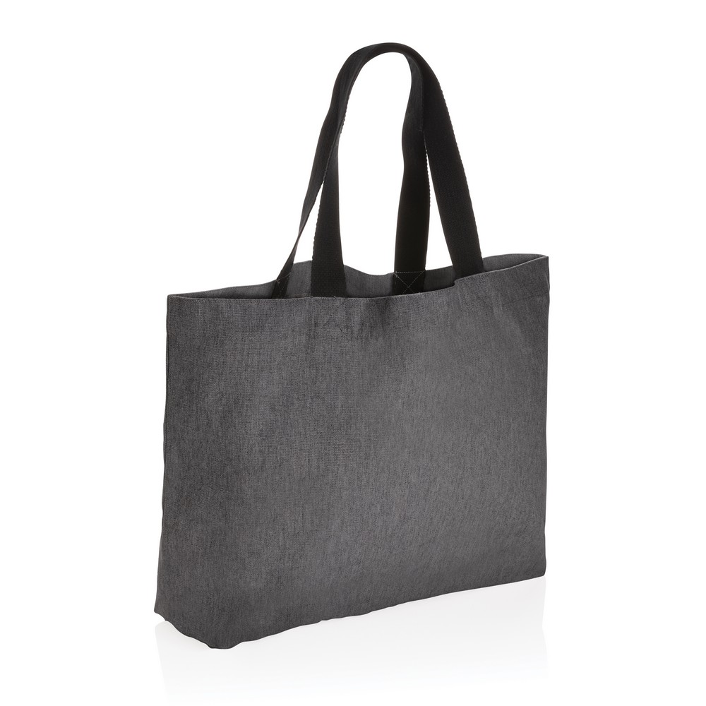 Torba na zakupy AWARE™, bawełna z recyklingu Szary P762.958 