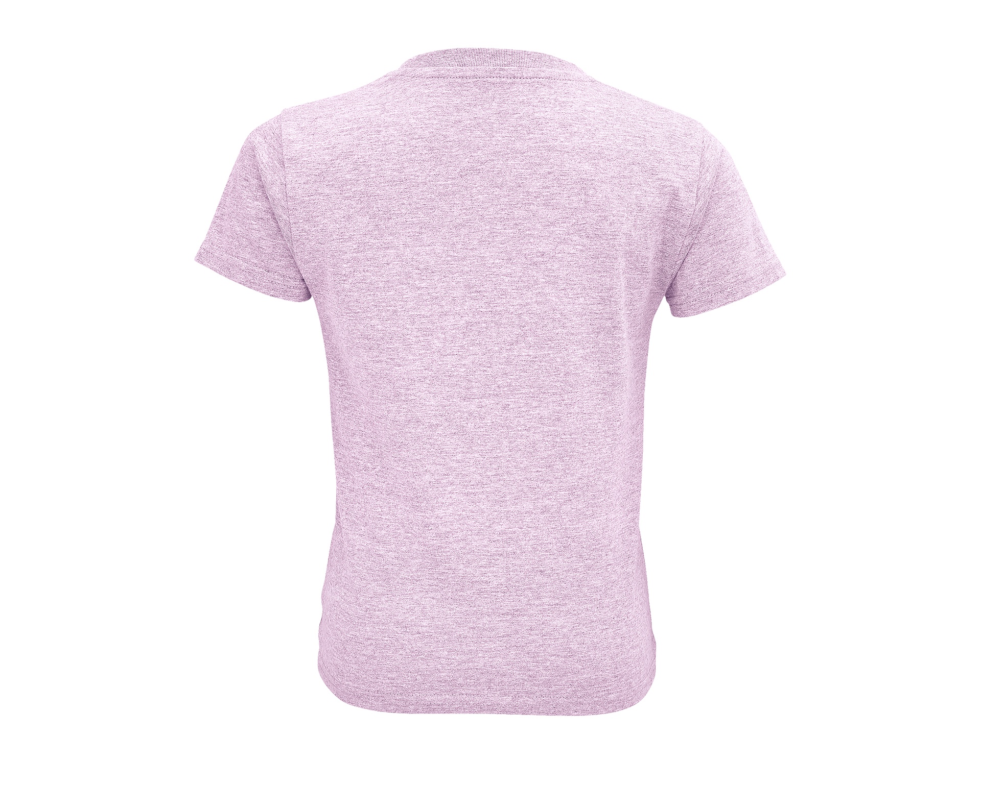 T-shirt Dziecięcy Krótki Rękaw Bawełna Organiczna Heather Pink L03580-544963 (1)