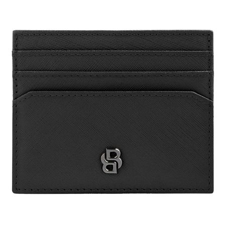 Etui na karty Double B Saffiano Grey Czarny HLC526A (5)