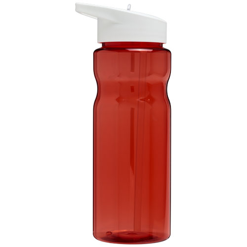 Bidon H2O Base® o pojemności 650 ml z wieczkiem z słomką Czerwony-Biały 21004912 (3)