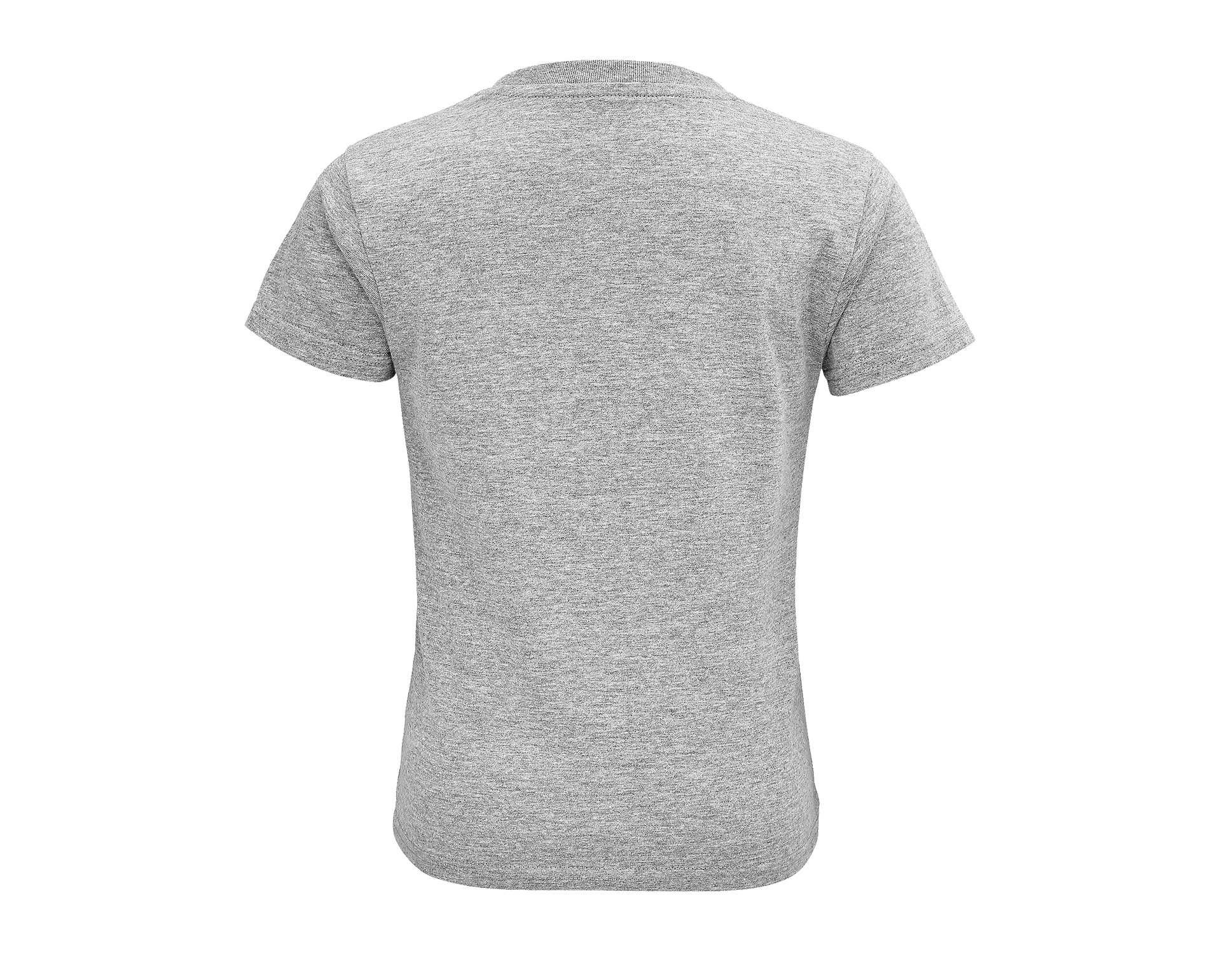T-shirt Dziecięcy Krótki Rękaw Bawełna Organiczna Grey Melange L03580-544948 (1)