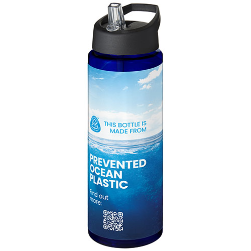 H2O Active® Eco Vibe 850 ml, bidon z dzióbkiem  Niebieski-Czarny 21048606 (1)