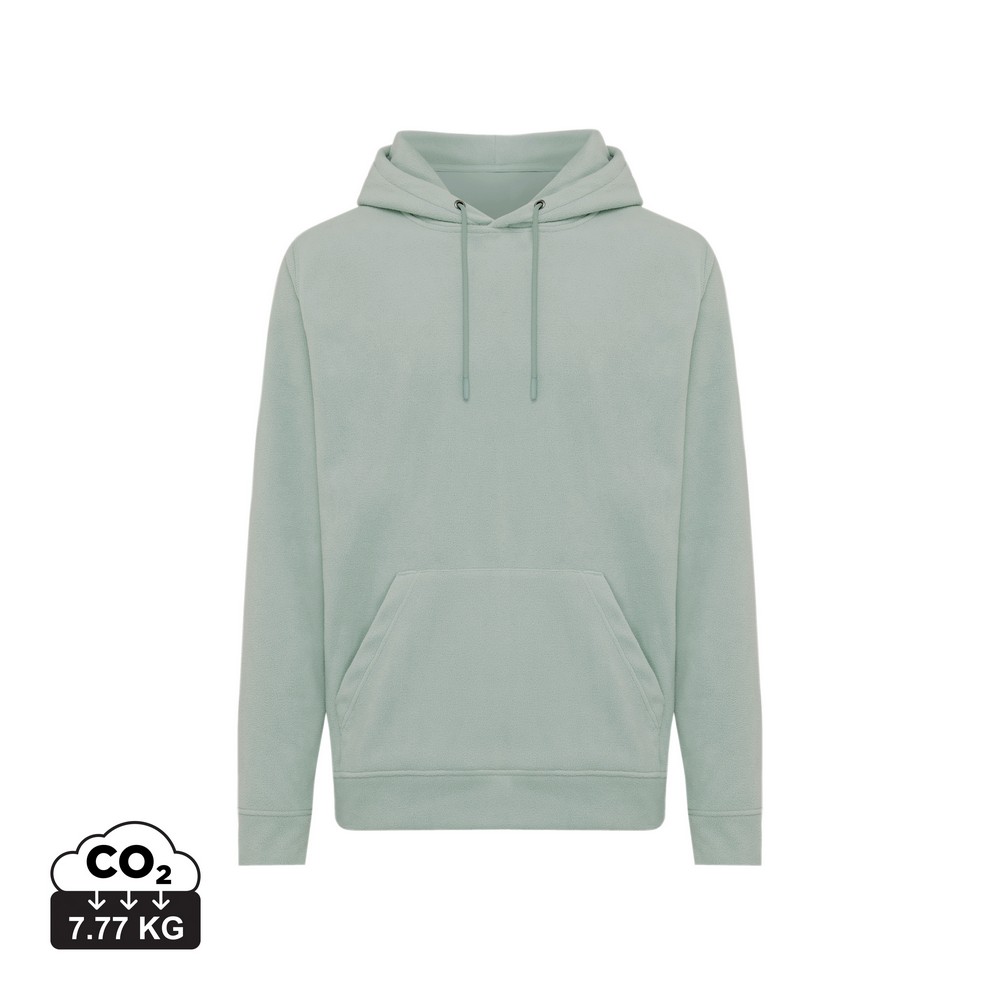 Bluza z kapturem z mikropolaru Iqoniq Trivor, RPET Zielony T9403.023.XXL (15)