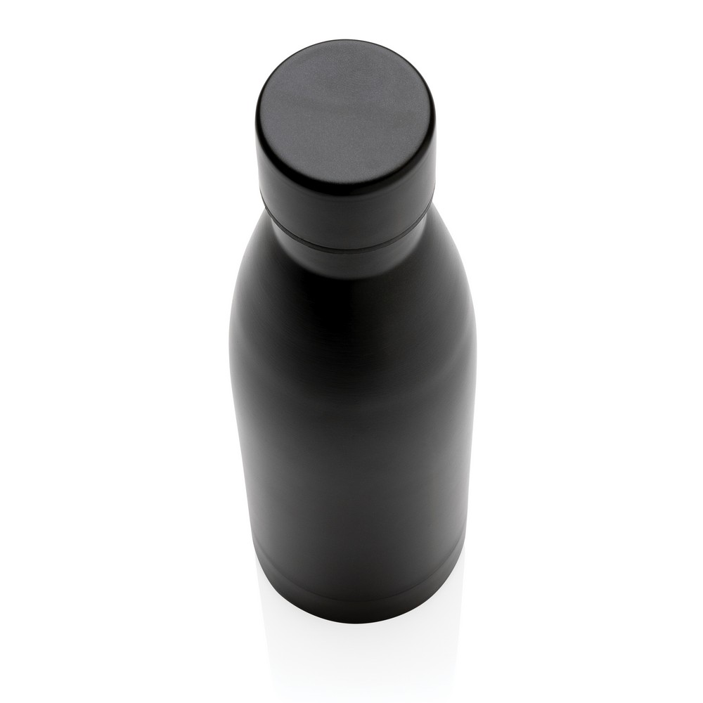 Butelka termiczna 500 ml, stal nierdzewna z recyklingu Czarny P433.271 (2)