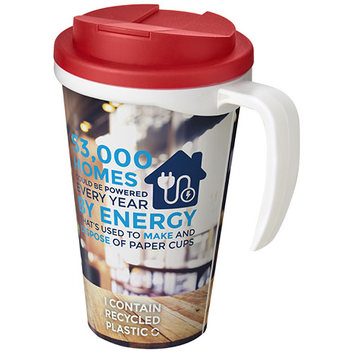 Gadżet reklamowy - 50x Kubek Brite-Americano® 350 ml z wieczkiem zapobiegającym rozchlapaniu