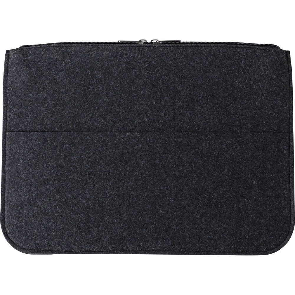 Etui na laptopa 14" z filcu RPET, teczka na dokumenty Grafitowy V1256-15 