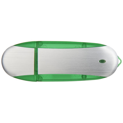 USB Oval Zielone jabłko-Srebrny 1Z30580G (2)