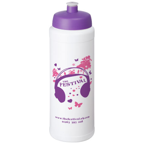 Bidon Baseline® Plus o pojemności 750 ml ze sportowym wieczkiem i uchwytem Biały-Fioletowy 21068909 (1)