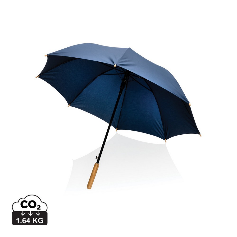 Bambusowy parasol automatyczny 23" AWARE™ RPET Niebieski P850.655 (5)