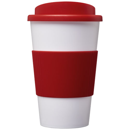 Americano® 350 ml termoizolowany kubek z uchwytem Czerwony-Biały 22000221 (2)